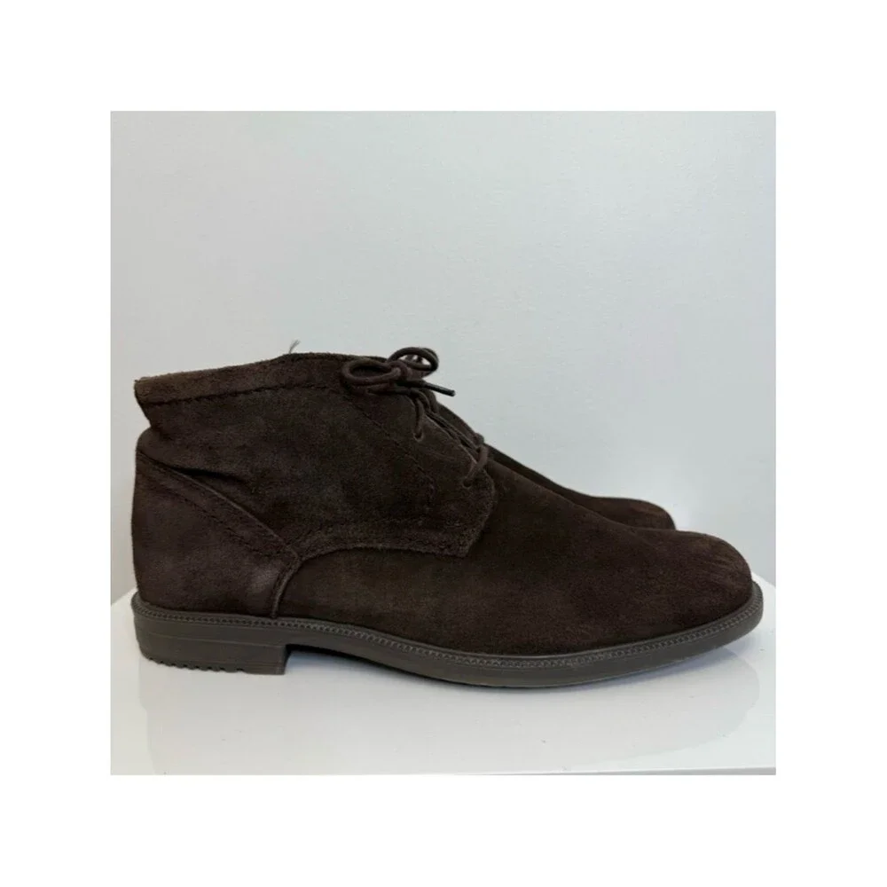 Rockport Brown Suede Berenger Chukka Boots Shoe Men’s Size 10.5 Comfort Dress